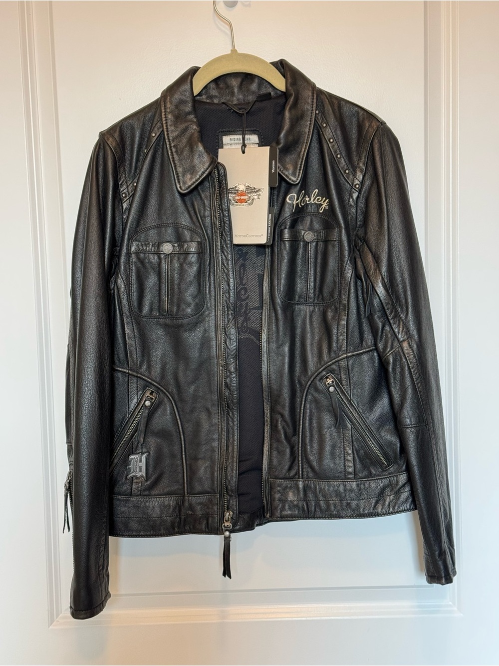 Harley-Davidson Paxton Women's Black Leather Riding Jacket